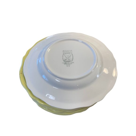 Buttercup Federalist Ironstone 4239 Salad Plate Yellow Set of 5 7.75 in - Picture 3 of 3